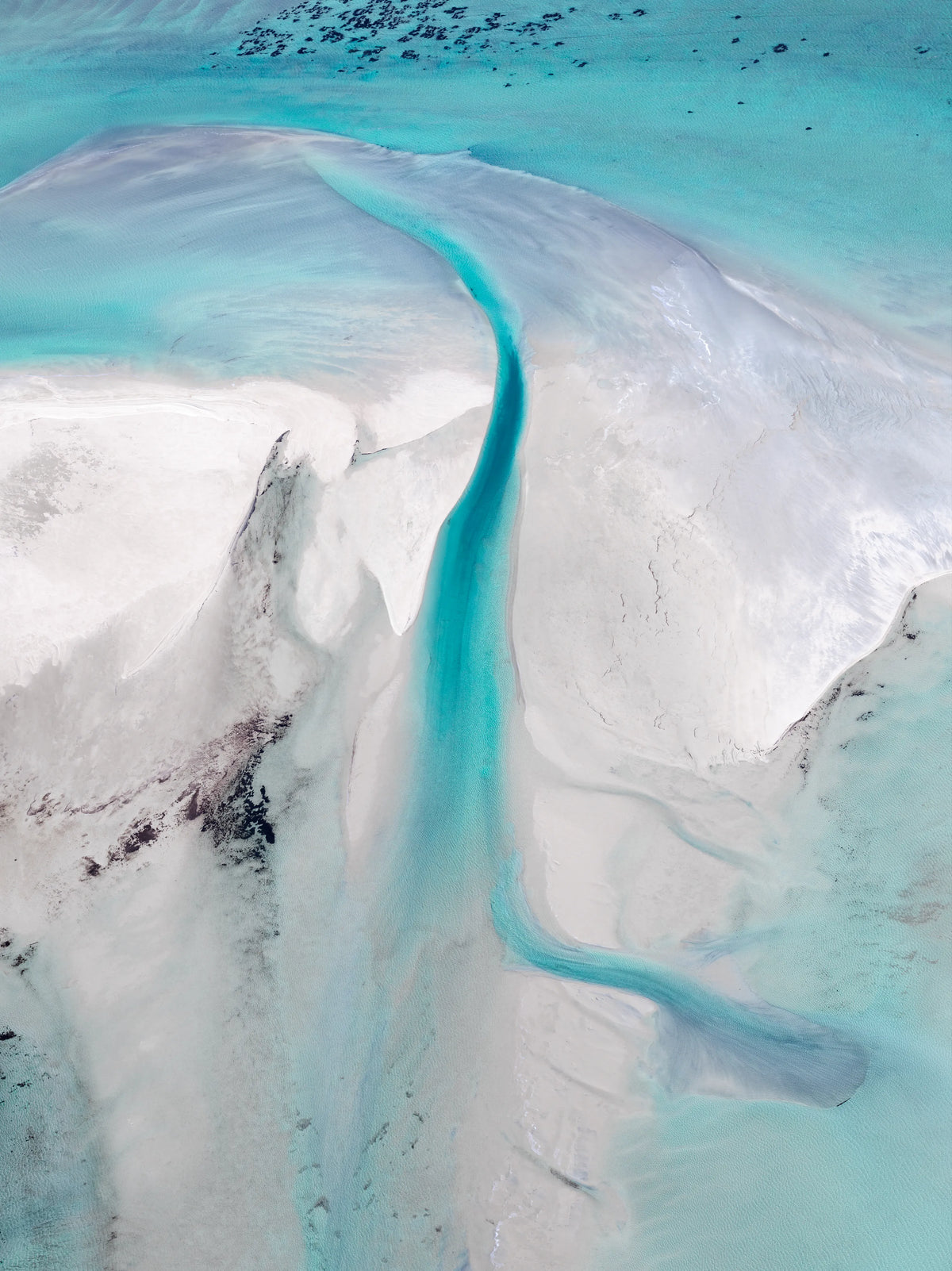 Cerulean Veil — fine art aerial photograph by Steven Stanley Manolakis