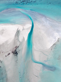 Cerulean Veil — fine art aerial photograph by Steven Stanley Manolakis