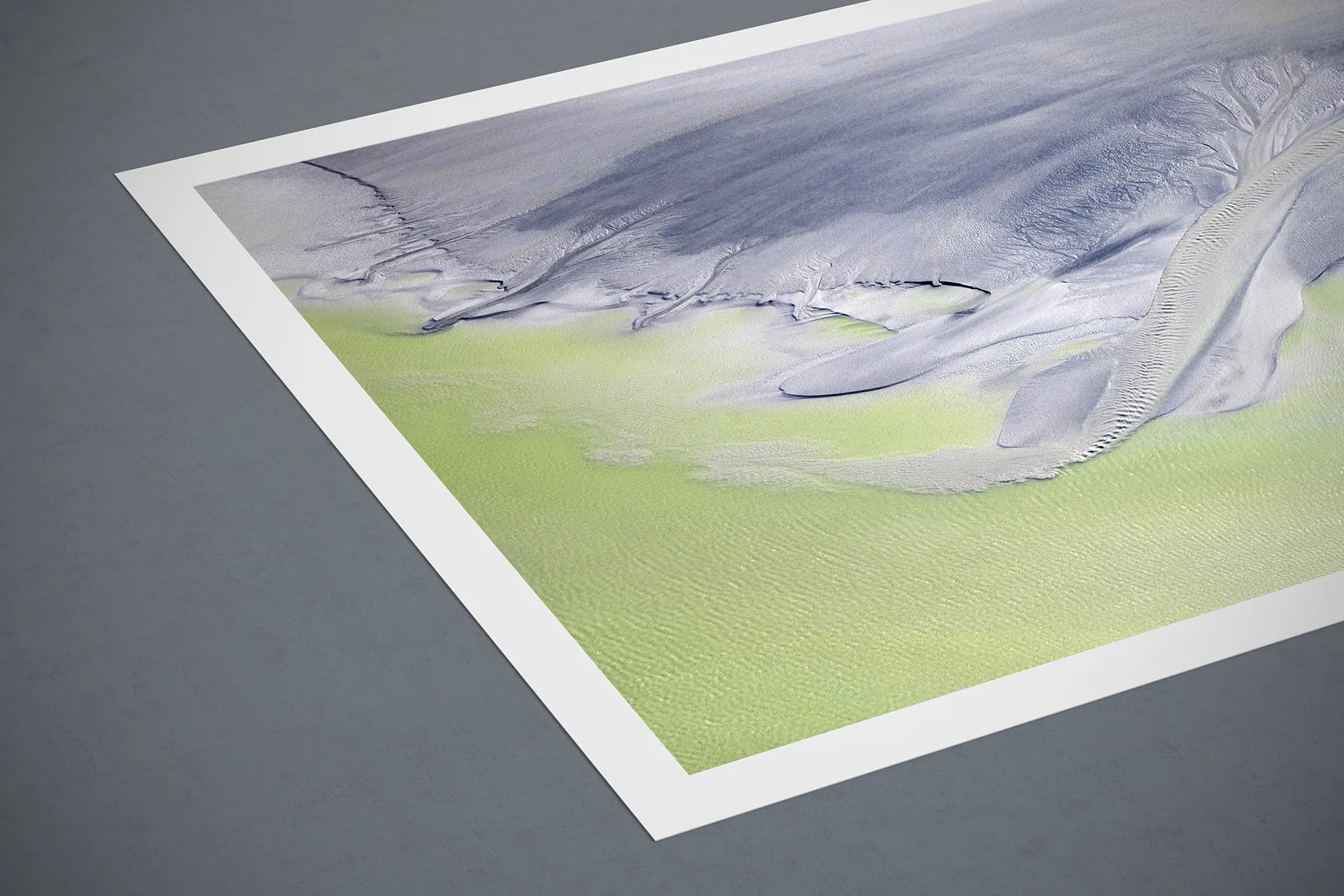 Fine art print beside a button linking to printing information